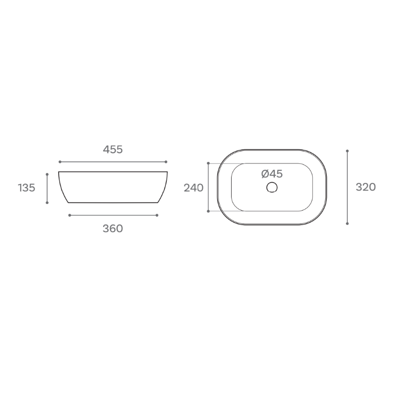 Lavabo sobre encimera modelo Iseo