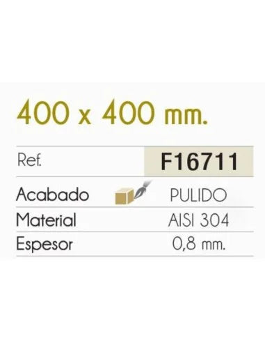 Fregadero bajo encimera 40x40