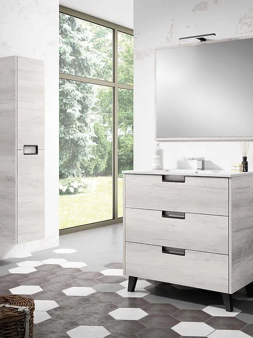 Conjunto mueble baño de diseño Jazmín