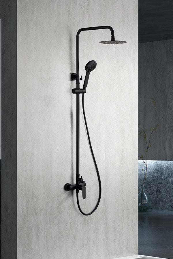 Columna de ducha Belgica Negro mate