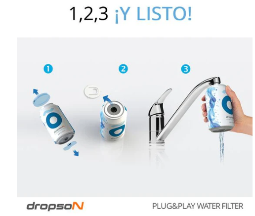 Lata Filtrante de agua Dropson