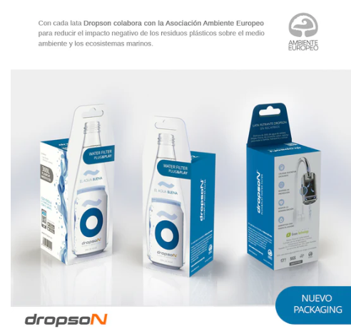 Lata Filtrante de agua Dropson