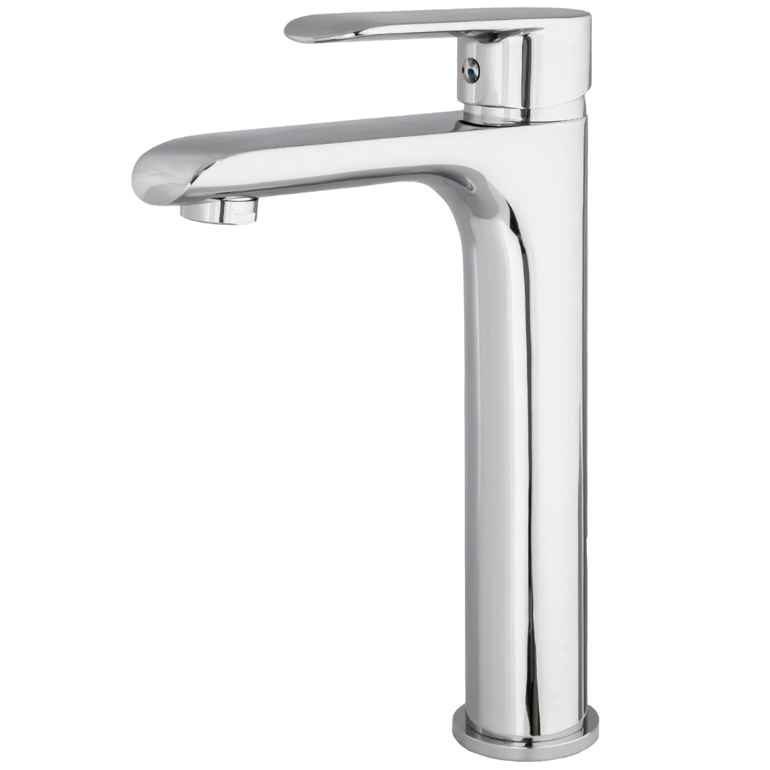 Grifo de lavabo monomando cromo alto serie Turia