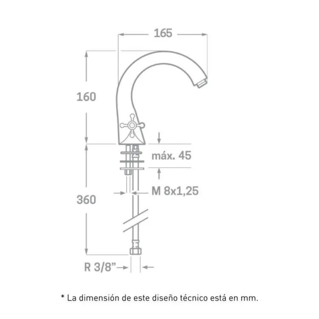 Grifo de lavabo monomando epoca