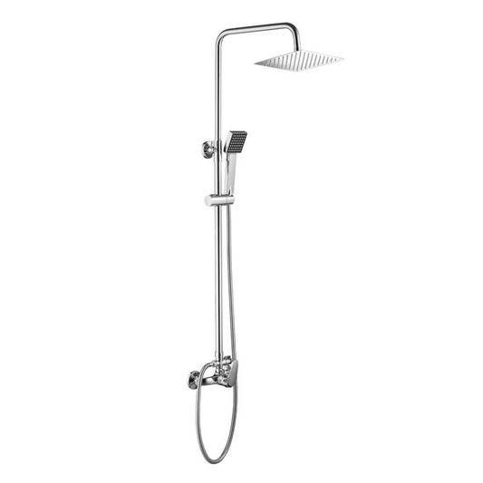 Columna de ducha rociador cuadrado acero inxoidable