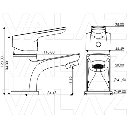 Grifo de lavabo monomando cromo