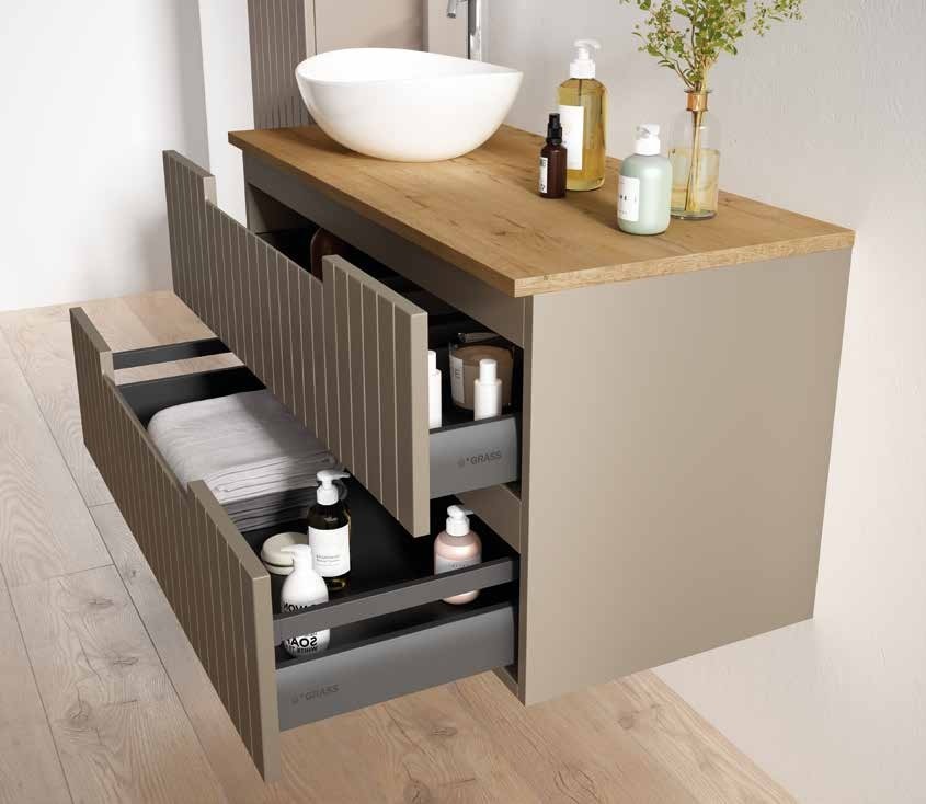 Conjunto mueble baño de diseño Elora