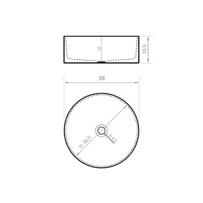 Lavabo sobre encimera Circus