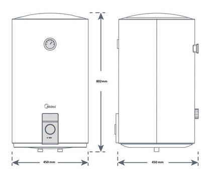 Termo Eléctrico Midea Cylinder